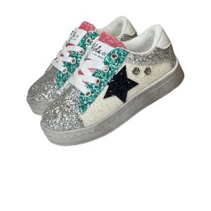 Lola + The Boys Star Girl Glitter Sneakers